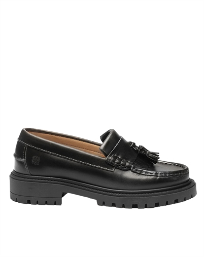 Playboy Footwear - The Edith Loafers - Black Leather